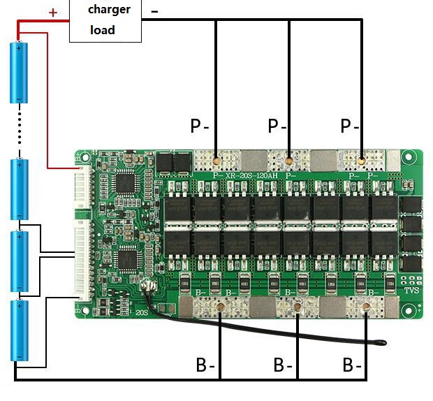 13S Hardware BMS 80A-120A for Golf Car/Outdoor ESS